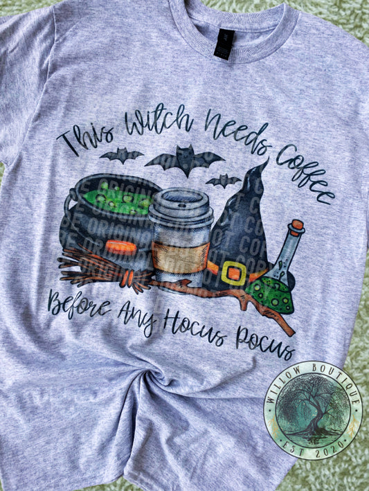 This Witch Needs Coffee Tee