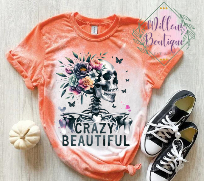 Beautiful Crazy Skeleton Tee