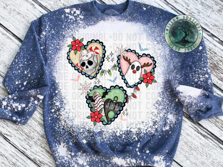 Seasons Creepings Hearts Sweatshirt