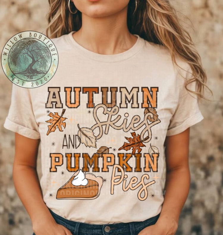 Autumn Skies and Pumpkin Pies Tee