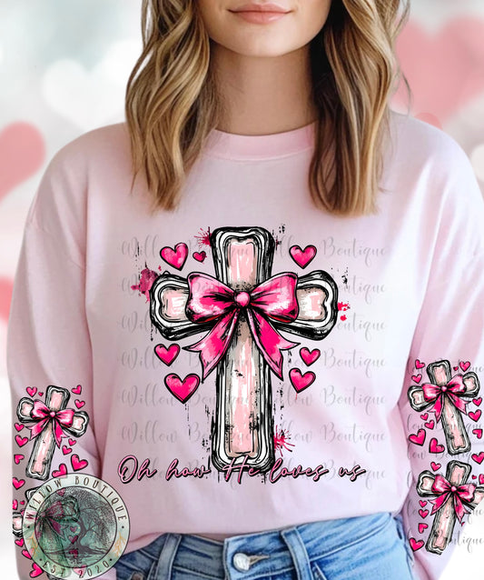 Oh How He Loves Us Long Sleeve Tee