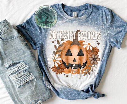 My Heart Belongs To Fall Tee