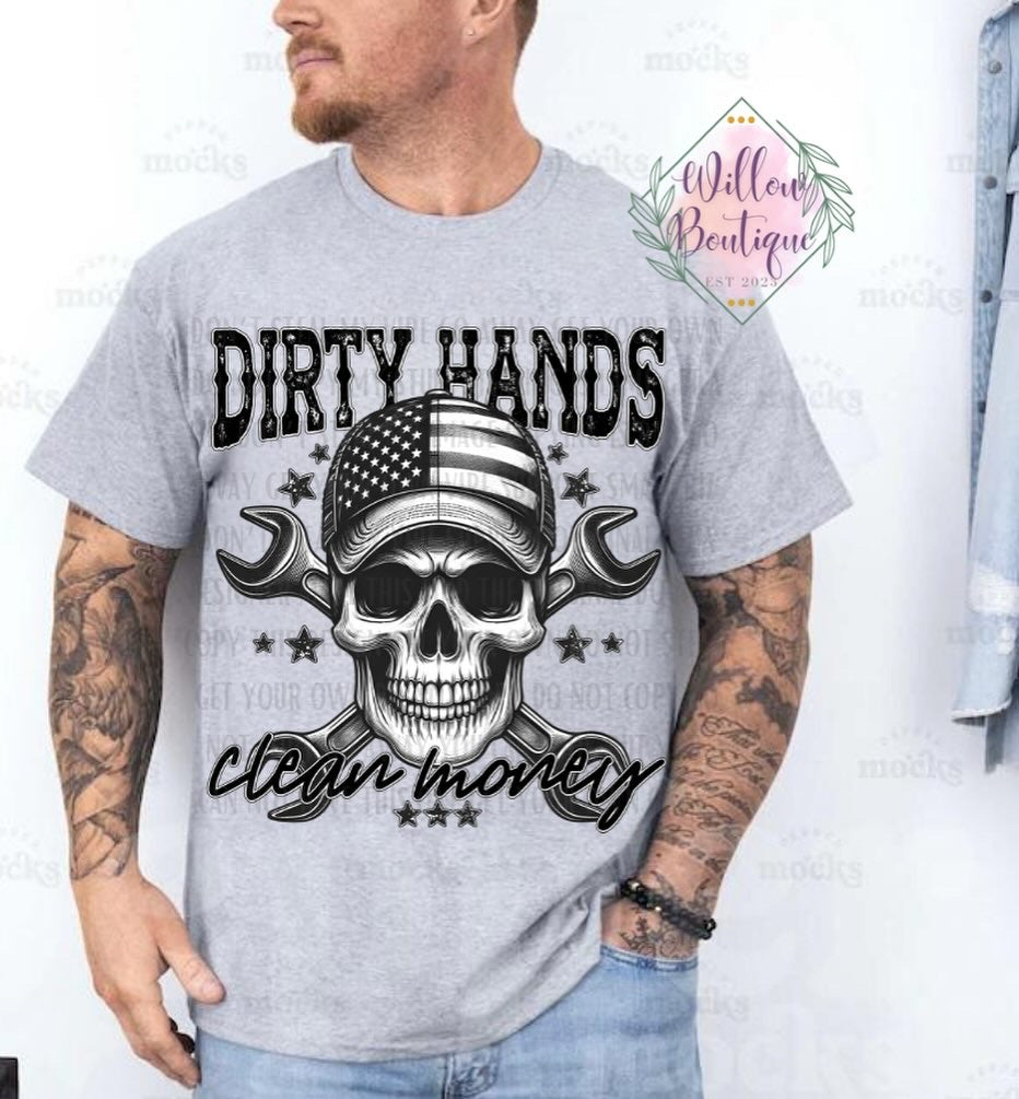 Dirty Hands Clean Money Tee