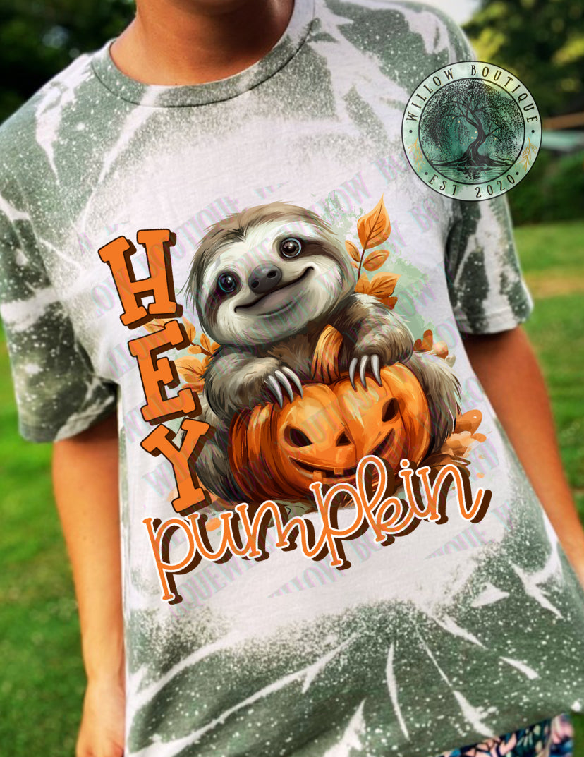 Hey Pumpkin Sloth Tee