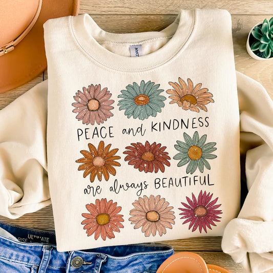 Floral Peace and Kindness Sweat