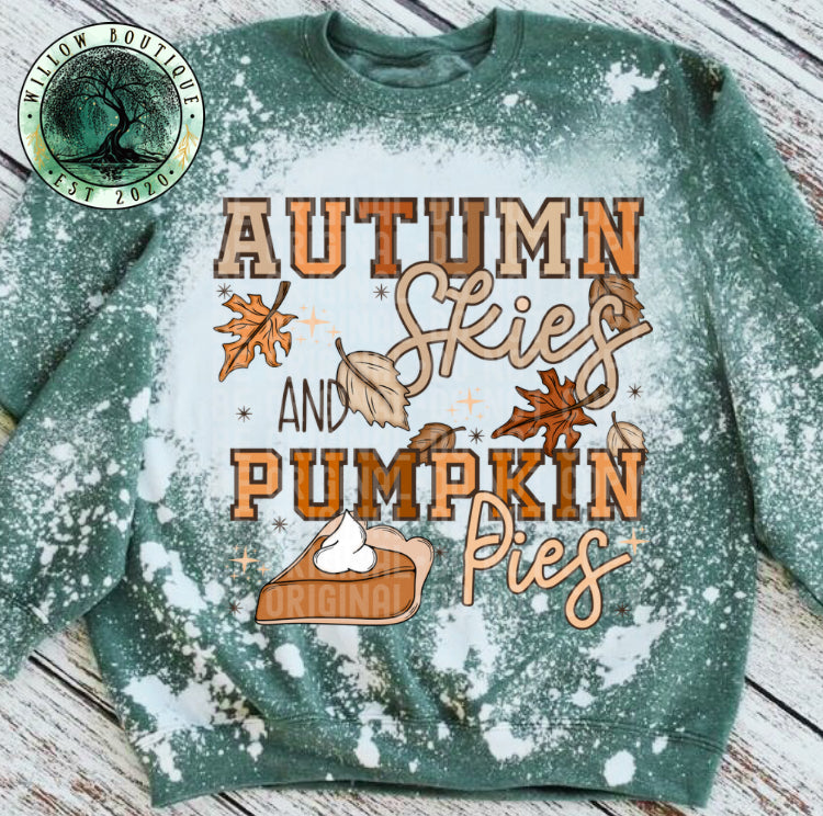 Autumn Skies and Pumpkin Pies Sweatshirt