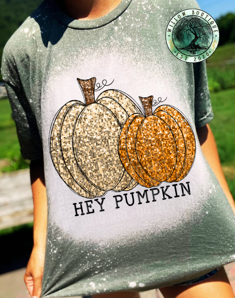 Faux Bling Hey Pumpkin Tee