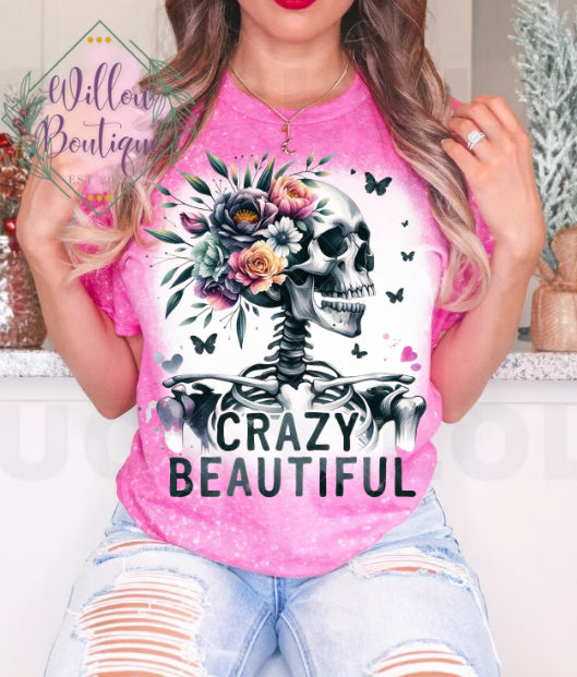 Beautiful Crazy Skeleton Tee