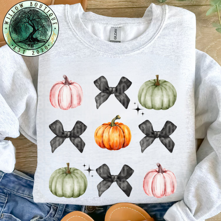 Pumpkin Bow Sweatshirt