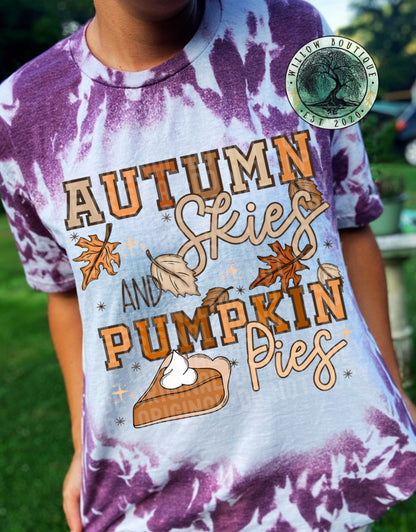 Autumn Skies and Pumpkin Pies Tee