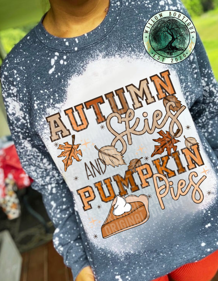 Autumn Skies and Pumpkin Pies Sweatshirt