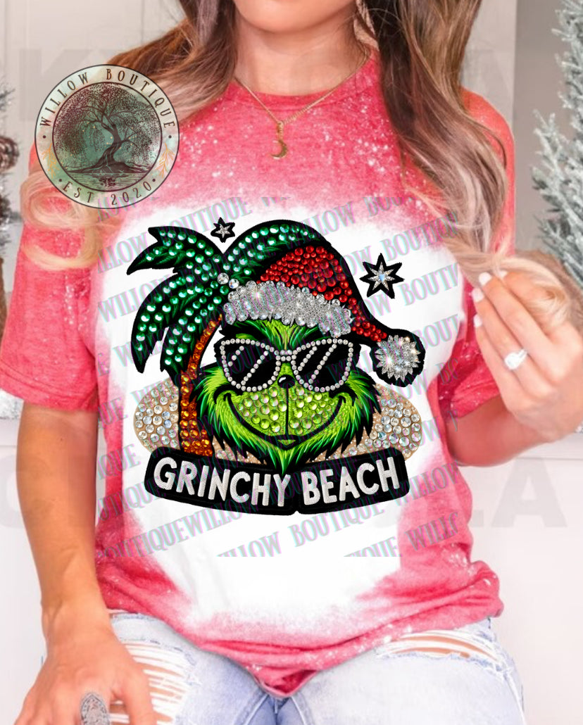 Grinchy Beach Tee