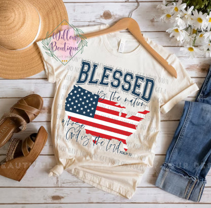 Blessed Is The Nation Tee