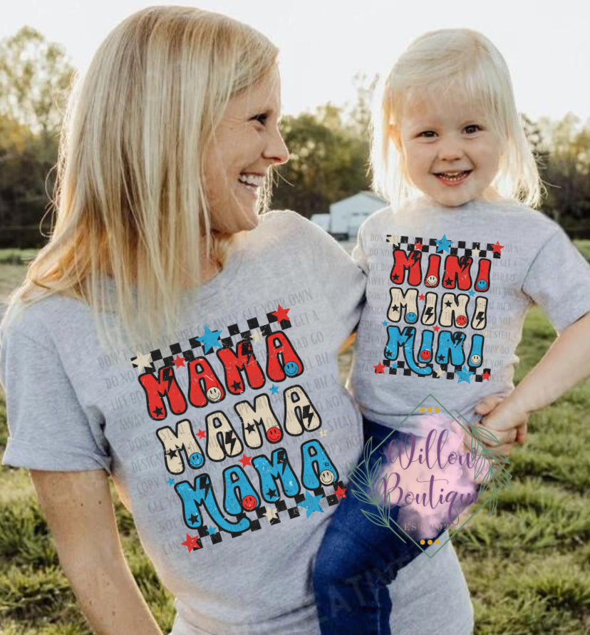 Patriotic Mama & Mini Tees