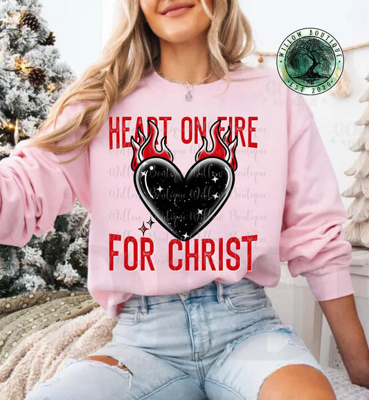 Heart on Fire for Christ Sweat