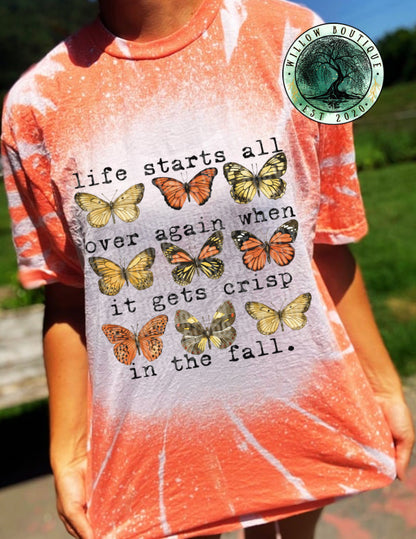 Life Starts Over Again In Fall Tee