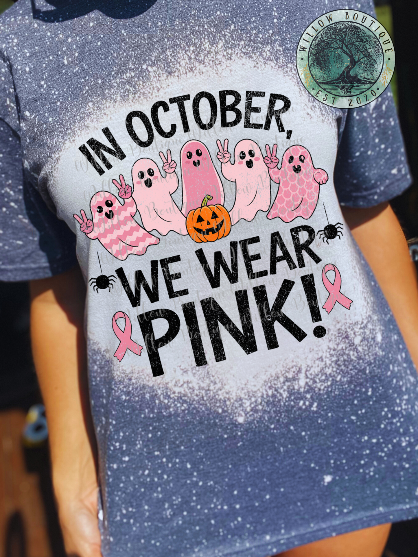 We Wear Pink Pink Ghosts Tee