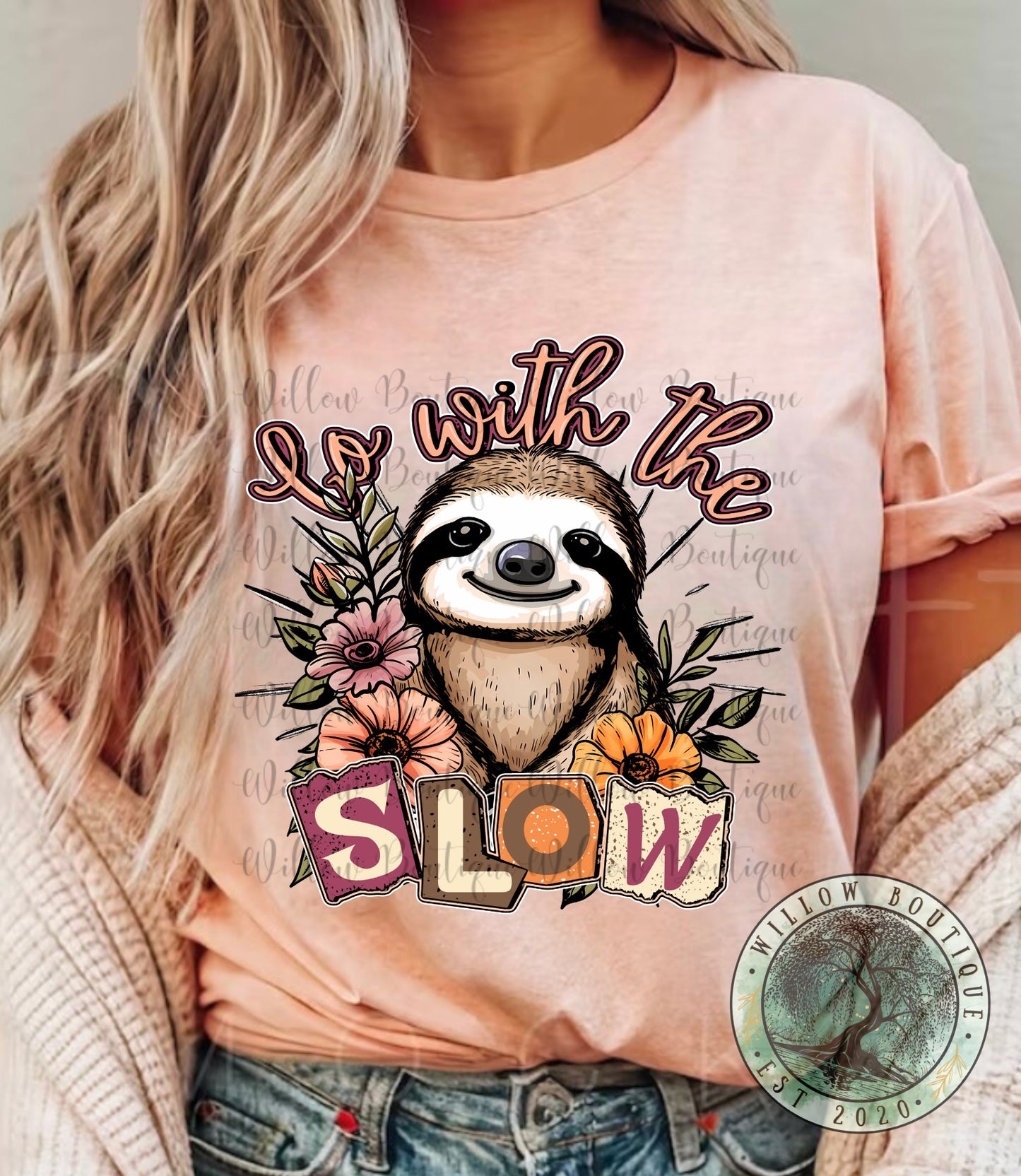 Go With The Slow Sloth Tee