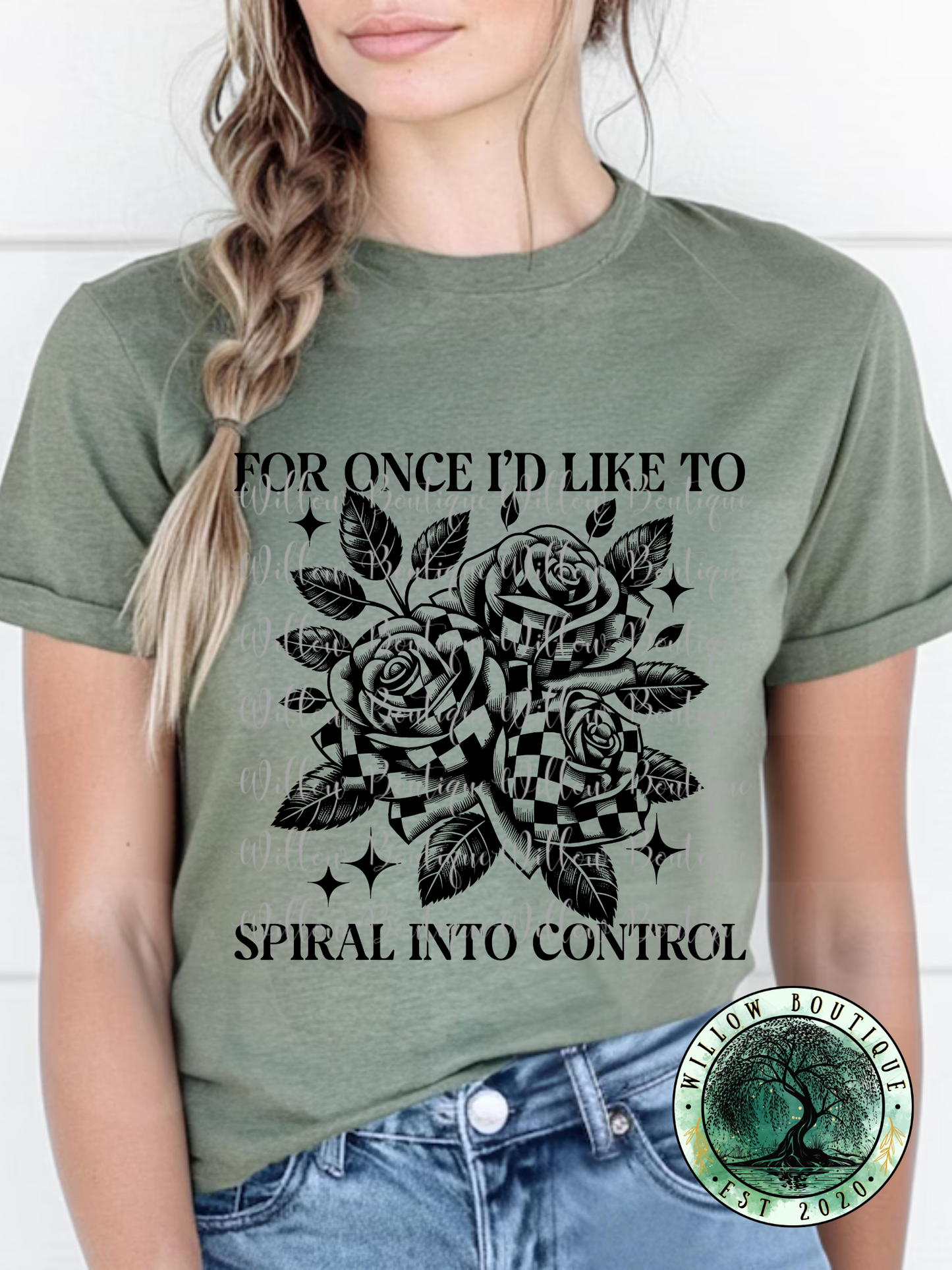 Spiral Into Control Tee