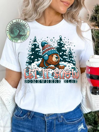 Let It Snow Bear Tee