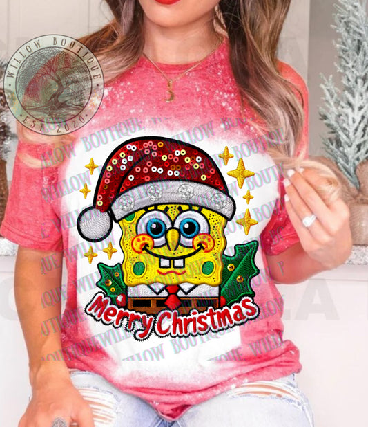 Sponge Christmas Tee