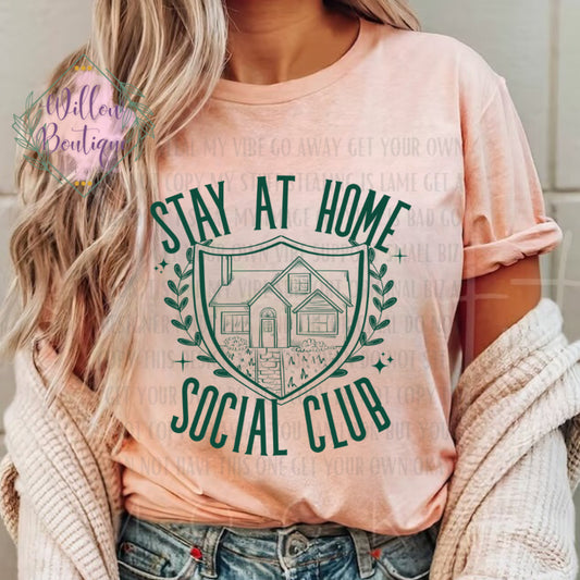 Stay At Home Social Club Tee