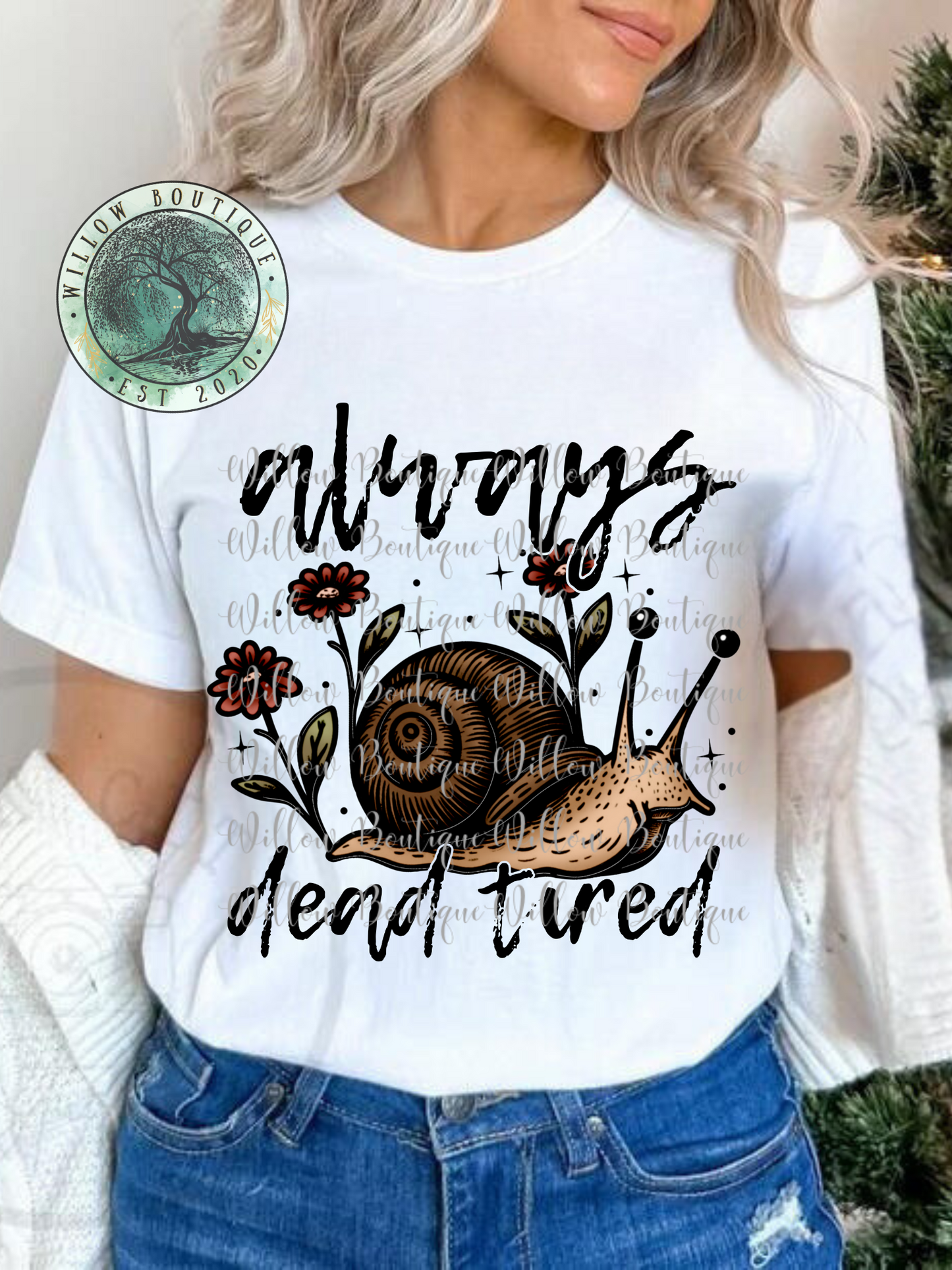 Always Dead Tired Snail Tee