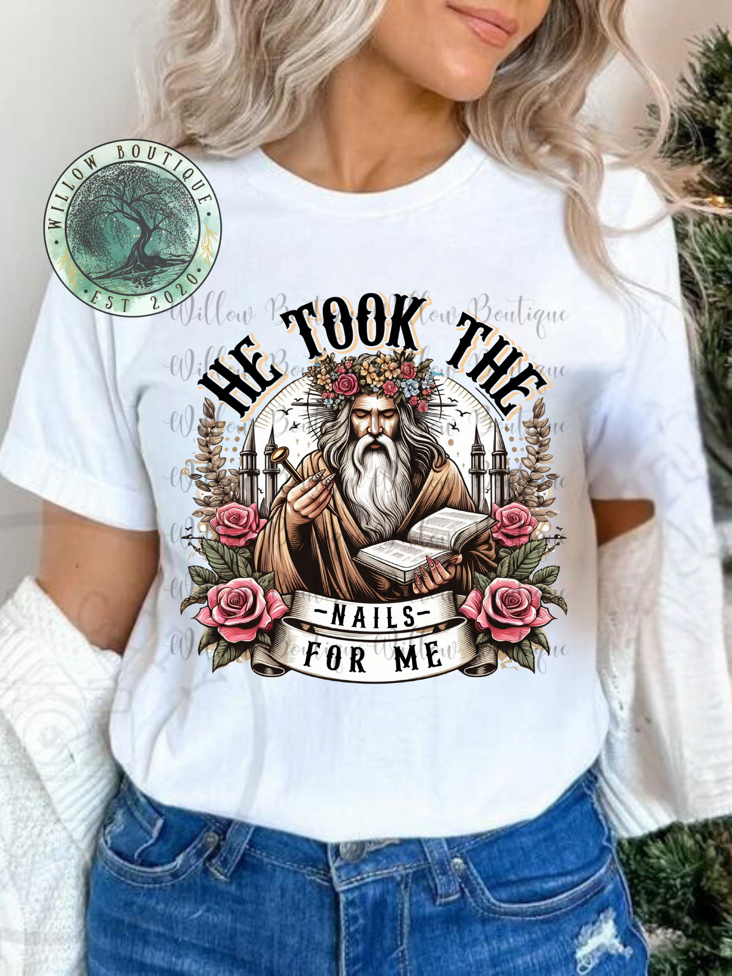 He Took The Nails For Me Tee