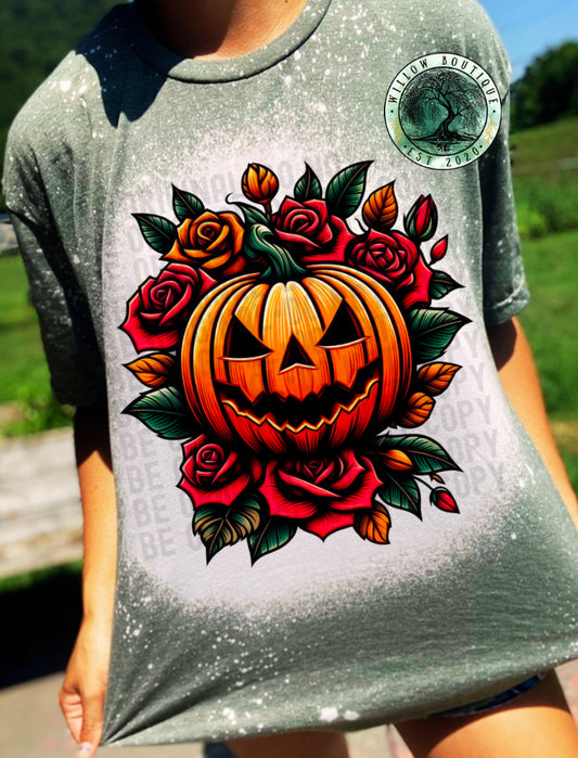 Pumpkin Roses Tee