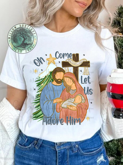 Come Let Us Adore Him Tee