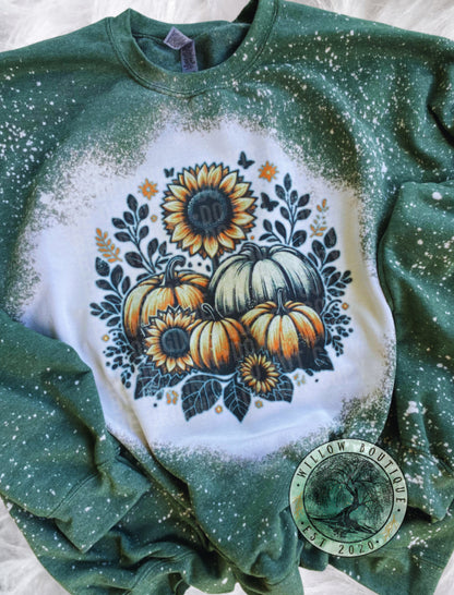 Floral Pumpkin Sweatshirt