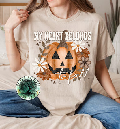 My Heart Belongs To Fall Tee