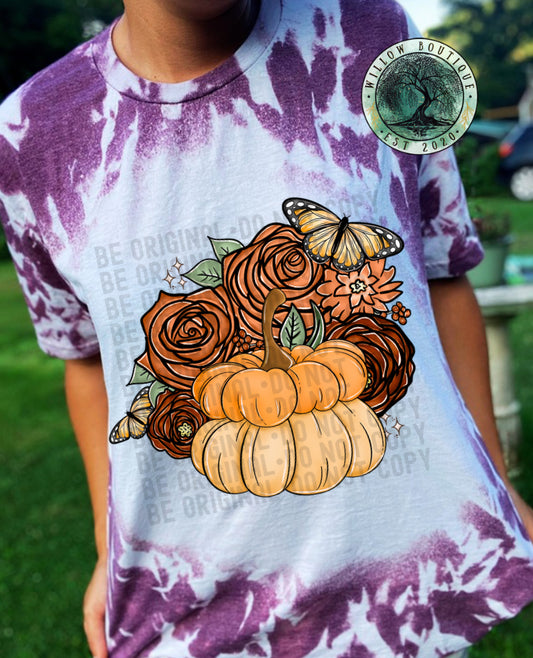 Pumpkin Roses Tee