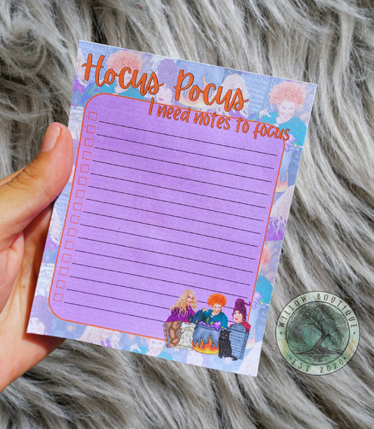 Mini Hocus Pocus Notepad