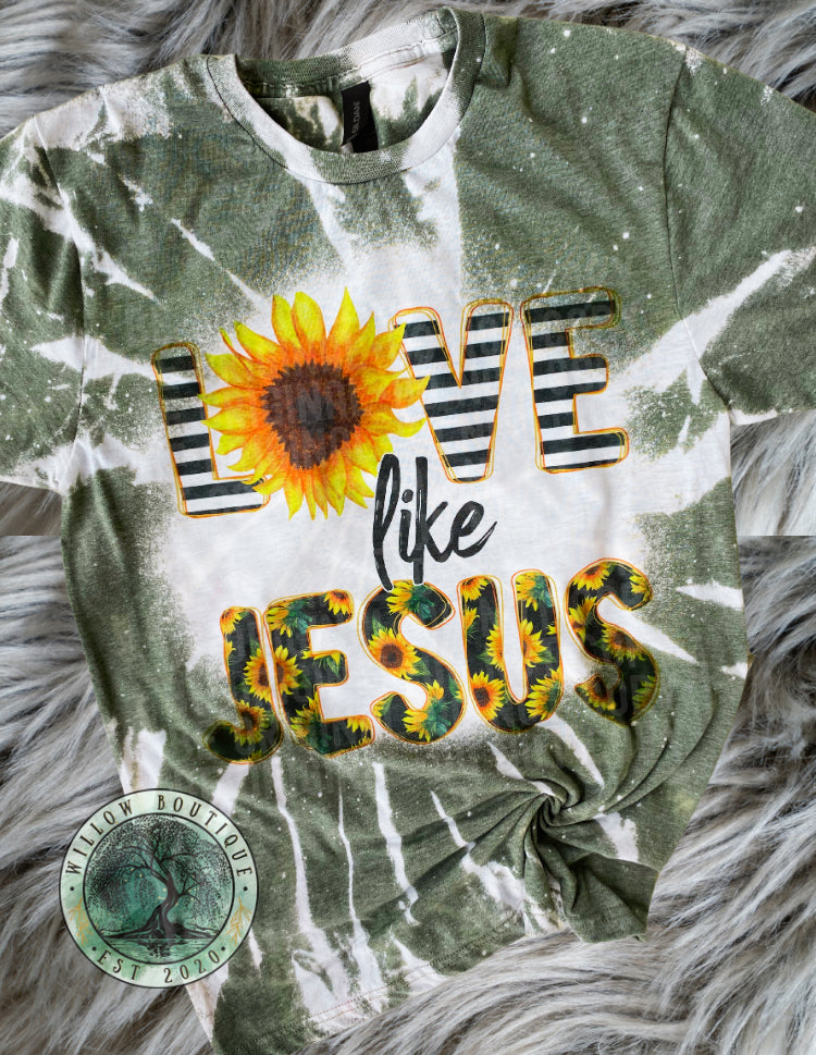 Love Like Jesus Sunflower Tee