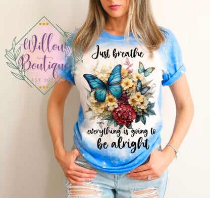 Just Breath Butterfly Tee