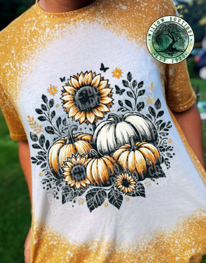 Floral Pumpkin Tee