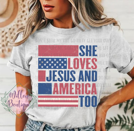 She Loves Jesus and America Too