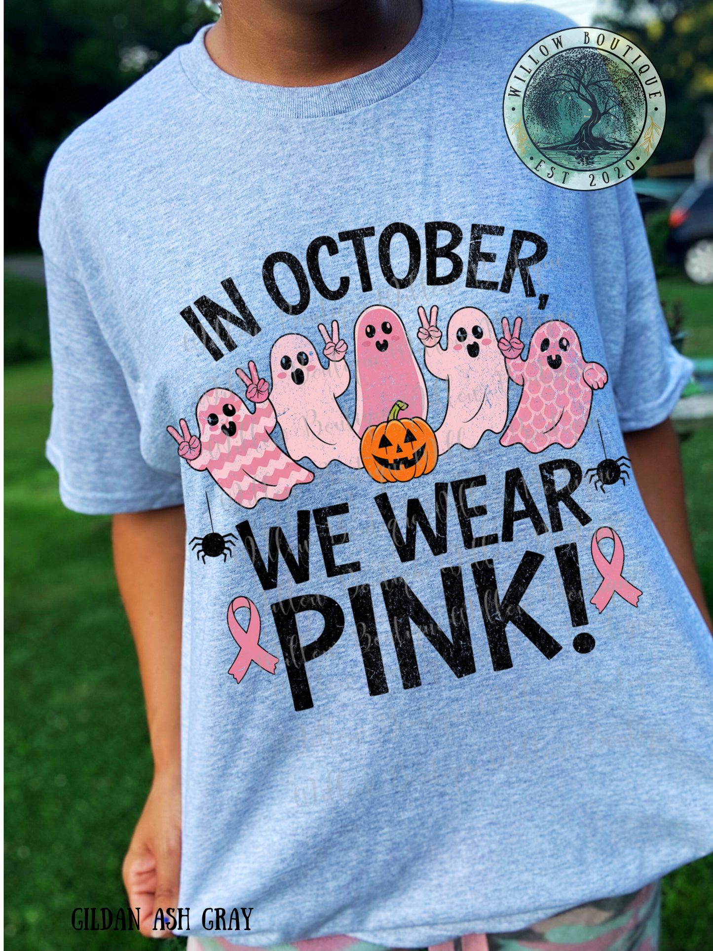 We Wear Pink Pink Ghosts Tee