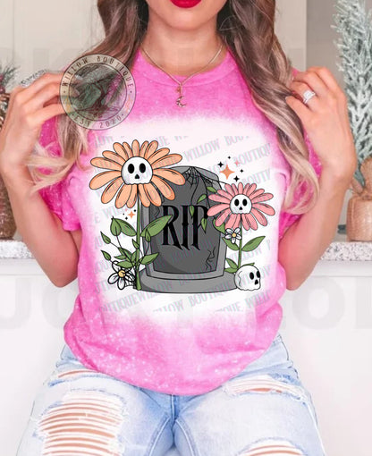 Floral Tombstone Tee