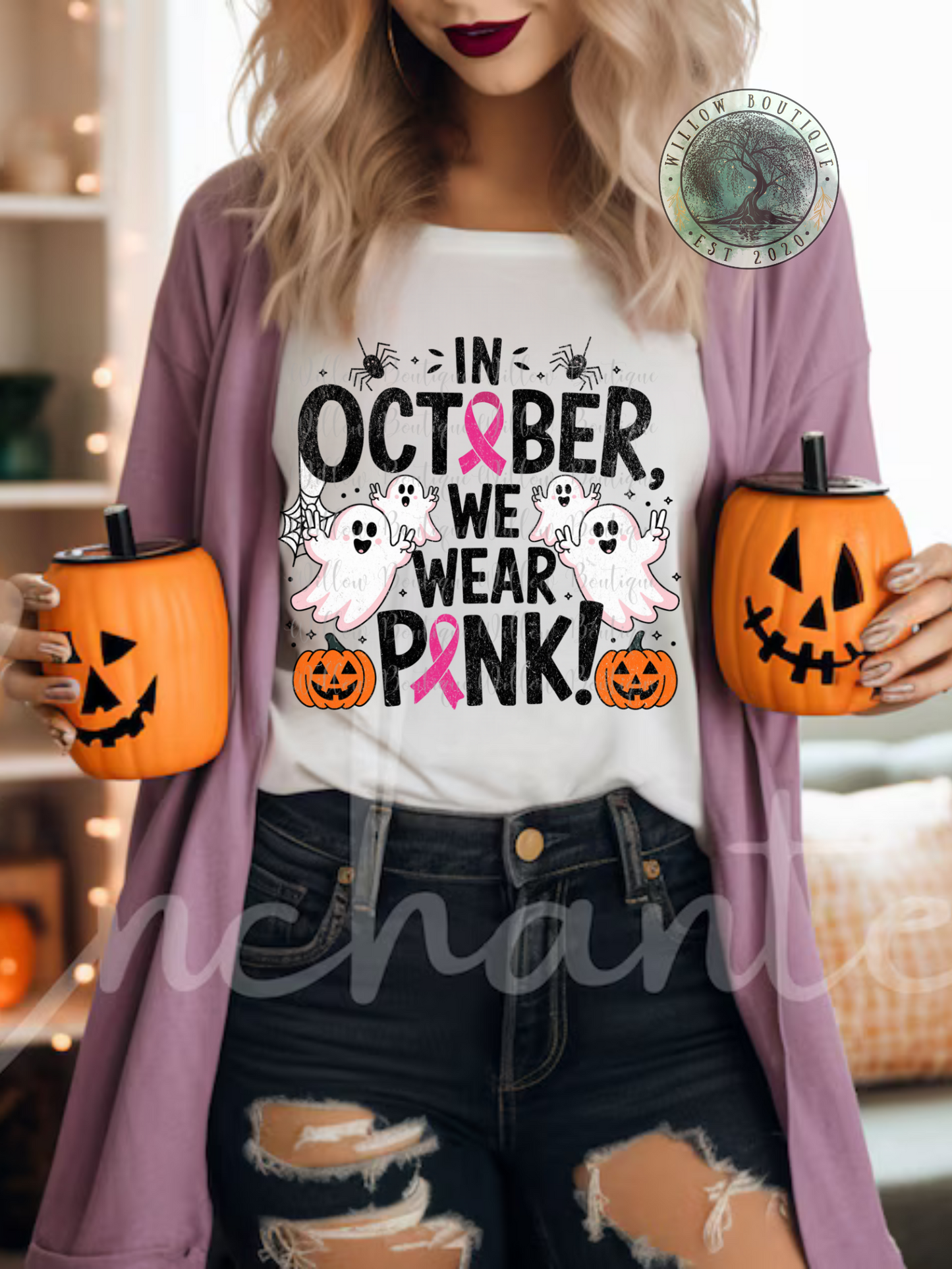 In October We Wear Pink Tee