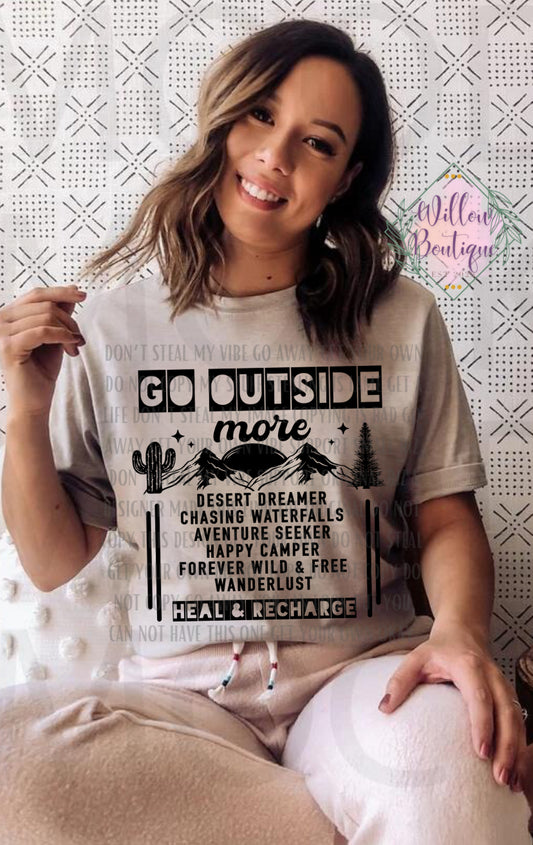 Go Outside More Tee