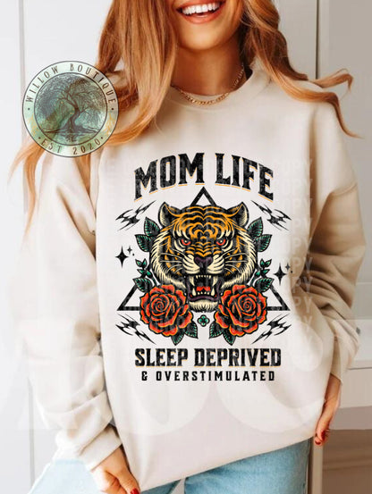 Mom Life Tiger Sweatshirt