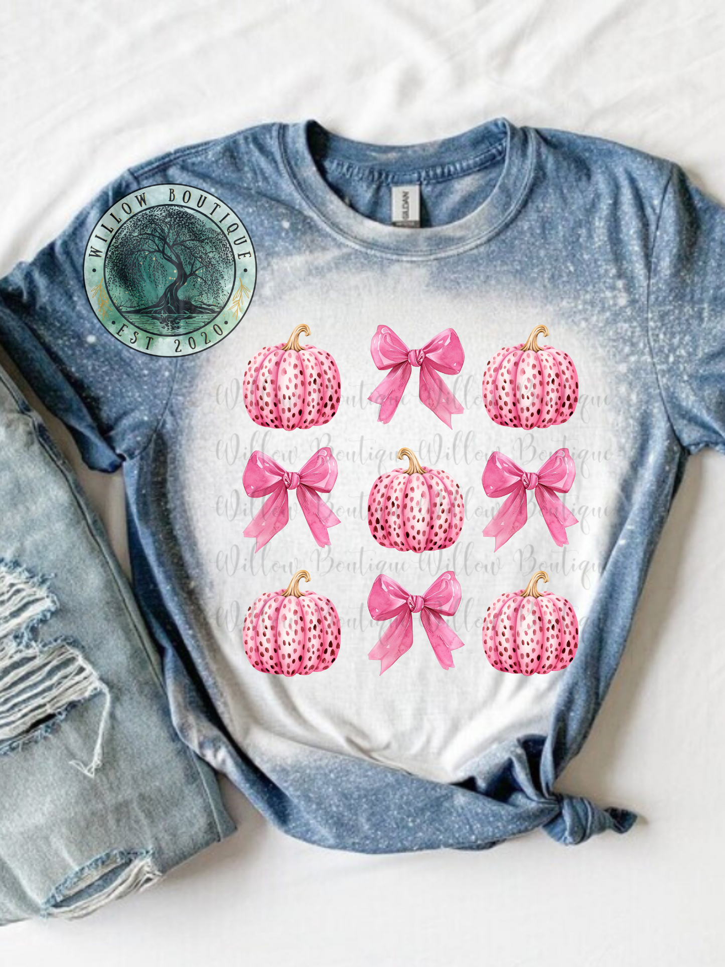 Pink Pumpkin Coquette Tee