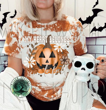 My Heart Belongs To Fall Tee