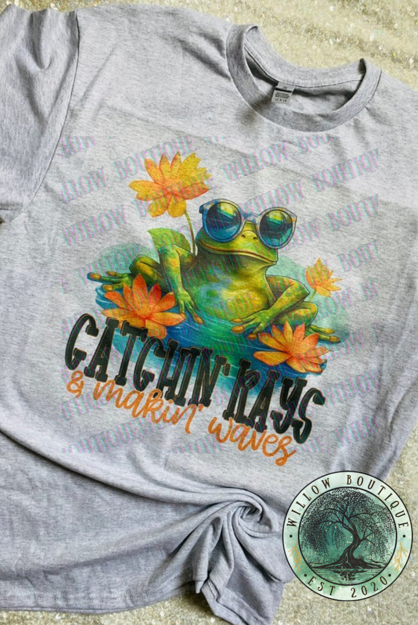 Catching Rays Frog Tee