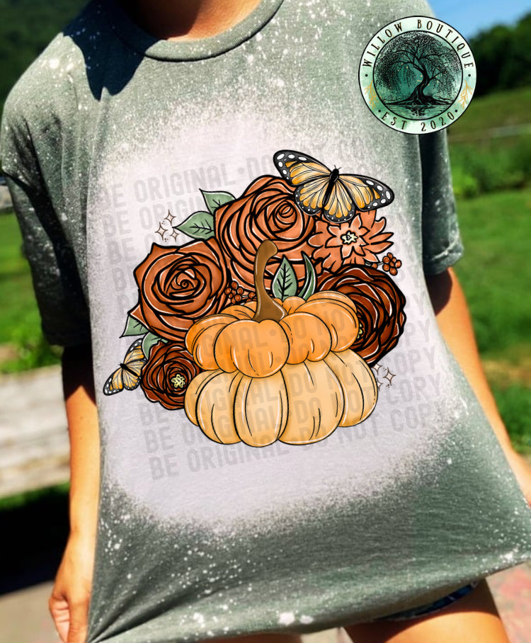 Pumpkin Roses Tee