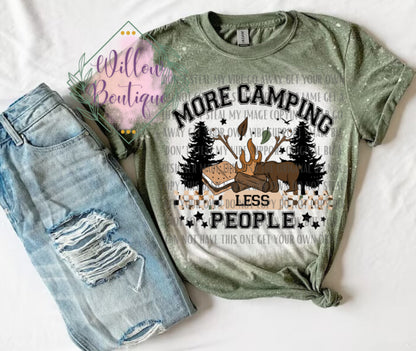 More Camping Less People Tee