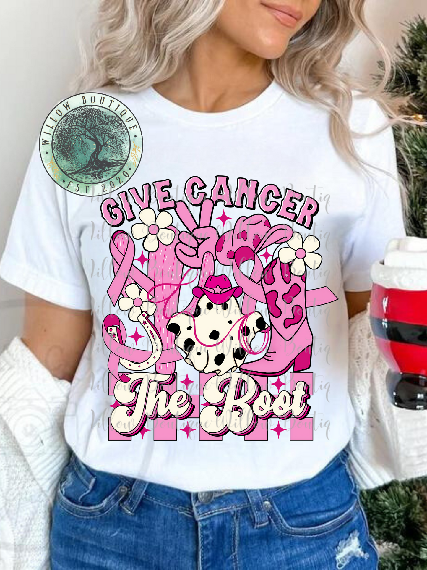 Give Cancer The Boot Tee