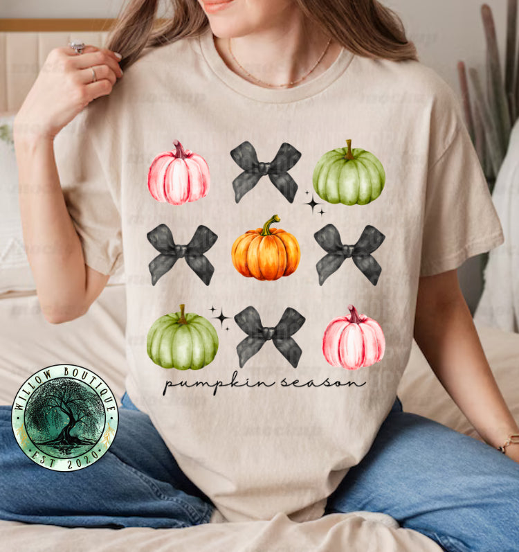 Pumpkin Bow Tee